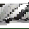 Mexen Exo cabină de duș cu ușă batantă 70 x 70 cm, transparent, auriu - 8182-070-070-50-00