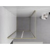 Mexen Exo-BR Duo Cabină de duș batantă 80 x 80 cm, transparentă, aurie - 8182-080-080-50-00