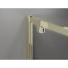 Mexen Exo cabină de duș cu uși batante 90 x 85 cm, transparent, auriu - 8182-090-085-50-00
