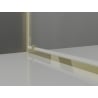 Mexen Exo cabină de duș cu uși batante 90 x 85 cm, transparent, auriu - 8182-090-085-50-00