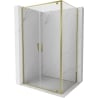 Mexen Exo cabină de duș cu uși batante 90 x 85 cm, transparent, auriu - 8182-090-085-50-00