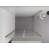 Mexen Exo cabină de duș cu uși batante 90 x 85 cm, transparent, auriu - 8182-090-085-50-00