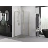 Cabină de duș cu uși batante Mexen Exo 100 x 100 cm, transparent, aurie - 8182-100-100-50-00