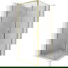 Mexen Exo cabină de duș pivotantă 70 x 70 cm, transparentă, aurie - 8181-070-070-50-00