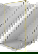 Mexen Exo cabină de duș cu ușă batantă 80 x 70 cm, transparentă, aurie - 8181-080-070-50-00