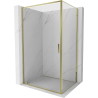 Mexen Exo-BR cabină de duș cu deschidere 85 x 75 cm, transparent, aurie - 8181-085-075-50-00