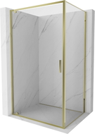 Mexen Exo-BR 90 x 80 cm-es nyíló zuhanykabin, átlátszó, arany - 8181-090-080-50-00