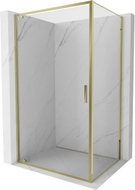 Mexen Exo-BR 90 x 85 cm-es, átlátszó, arany, nyíló zuhanykabin - 8181-090-085-50-00