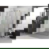 Mexen Exo cabină de duș cu deschidere 90 x 85 cm, transparent, aurie - 8181-090-085-50-00
