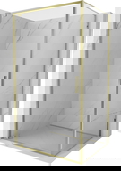 Mexen Exo nyitható zuhanykabin 70 x 95 cm, átlátszó, arany - 8181-070-095-50-00