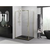Mexen Exo-BR cabina de duș batantă 70 x 95 cm, transparentă, aurie - 8181-070-095-50-00