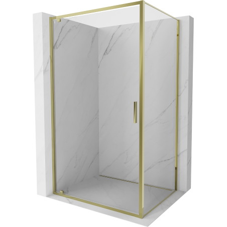 Mexen Exo-BR cabina de duș batantă 70 x 100 cm, transparentă, aurie - 8181-070-100-50-00