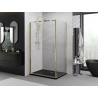 Mexen Exo-B cabina de duș cu ușă batantă 80 x 90 cm, transparentă, auriu - 817-080-090-50-00