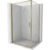 Mexen Exo cabină duș batantă 75 x 95 cm, transparentă, auriu - 817-075-095-50-00