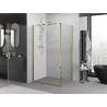 Mexen Exo cabină duș batantă 75 x 95 cm, transparentă, auriu - 817-075-095-50-00