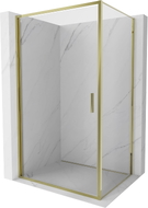 Mexen Exo-B 90 x 95 cm-es nyíló zuhanykabin, átlátszó, arany - 817-090-095-50-00