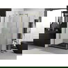 Mexen Exo cabină de duș cu ușă pivotantă 100 x 95 cm, transparentă, aurie - 817-100-095-50-00
