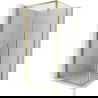Mexen Exo cabină de duș pliabilă 75 x 75 cm, transparent, auriu - 816-075-075-50-00