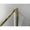 Mexen Exo-F cabina de duș pliabilă 85 x 75 cm, transparentă, aurie - 816-085-075-50-00