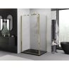 Mexen Exo cabină de duș pliabilă 85 x 80 cm, transparentă, aurie - 816-085-080-50-00