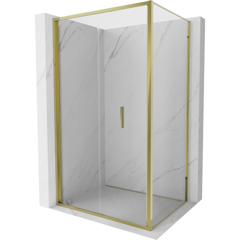 Mexen Exo cabină de duș pliabilă 70 x 95 cm, transparentă, aurie - 816-070-095-50-00