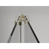 Mexen Exo-F összecsukható zuhanykabin 80 x 95 cm, átlátszó, arany - 816-080-095-50-00