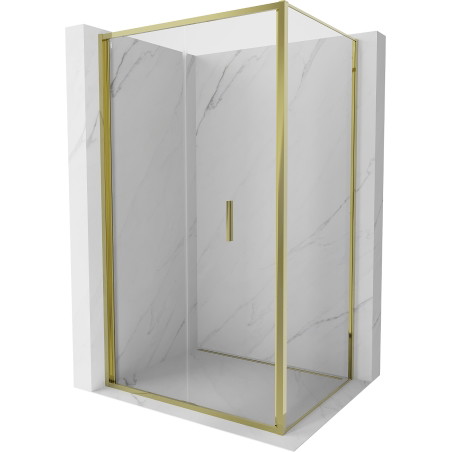 Mexen Exo-F cabina de duș pliabilă 80 x 95 cm, transparentă, aurie - 816-080-095-50-00