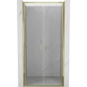 Mexen Exo uși de duș duble pivotante 80 cm, transparent, aurii - 814-080-000-50-00