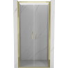 Mexen Exo-B Duo uși de duș duble rabatabile 100 cm, transparente, aurii - 814-100-000-50-00
