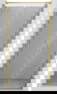 Mexen Exo uși de duș duble rabatabile 100 cm, transparent, aurii - 814-100-000-50-00