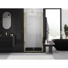 Mexen Exo-B Duo uși de duș duble rabatabile 100 cm, transparente, aurii - 814-100-000-50-00