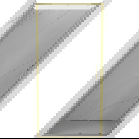 Mexen Exo uși de duș glisante 90 cm, transparente, aurii - 8151-090-000-50-00