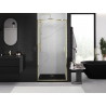 Mexen Exo-S uși de duș glisante 90 cm, transparente, aurii - 8151-090-000-50-00