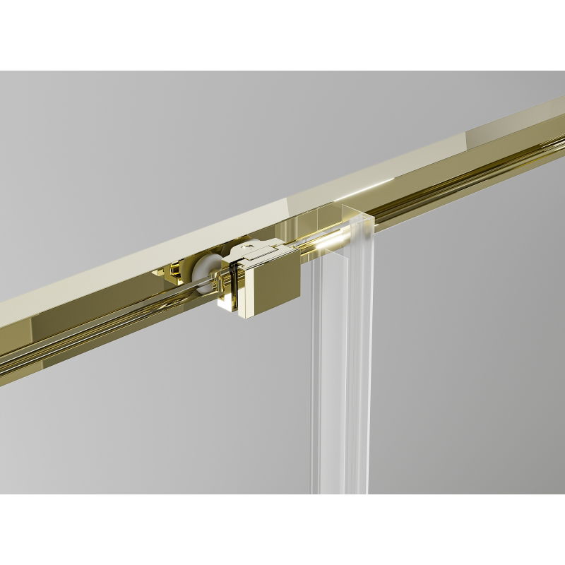 Mexen Exo tolóajtós zuhanyajtó 110 cm, átlátszó, arany - 8151-110-000-50-00