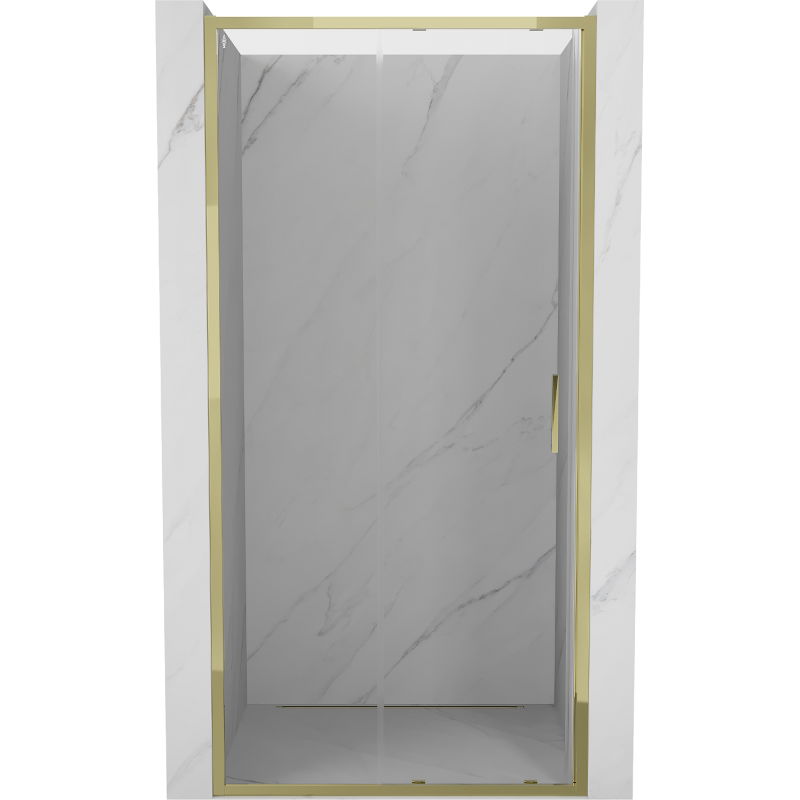 Mexen Exo uși de duș glisante 115 cm, transparent, auriu - 8151-115-000-50-00