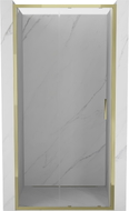 Mexen Exo-S 120 cm-es tolóajtós zuhanyajtó, átlátszó, arany - 8151-120-000-50-00