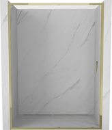 Mexen Exo-S 140 cm-es tolóajtós zuhanyajtó, átlátszó, arany - 8151-140-000-50-00