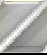 Mexen Exo uși de duș duble glisante 130 cm, transparent, aurii - 8152-130-000-50-00