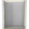 Mexen Exo-S Duo uși de duș duble glisante 140 cm, transparente, aurii - 8152-140-000-50-00