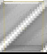 Mexen Exo uși de duș duble glisante 140 cm, transparente, aurii - 8152-140-000-50-00