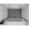 Mexen Exo-S Duo uși de duș duble glisante 140 cm, transparente, aurii - 8152-140-000-50-00