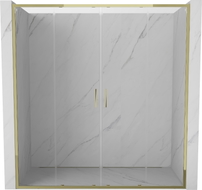 Mexen Exo-S Duo uși de duș duble glisante 190 cm, transparent, aurii - 8152-190-000-50-00