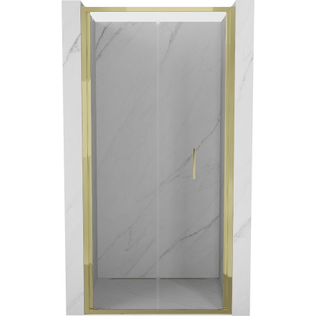 Mexen Exo-F uși de duș pliabile 60 cm, transparente, aurii - 816-060-000-50-00