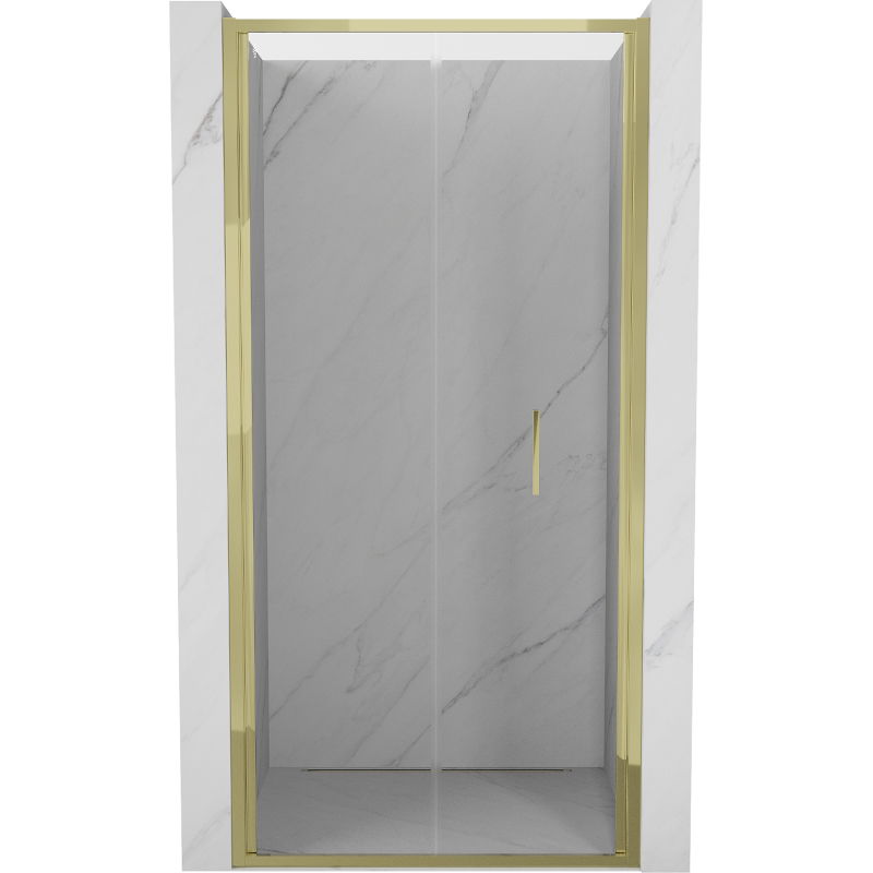 Mexen Exo uși de duș pliante 70 cm, transparent, aurii - 816-070-000-50-00