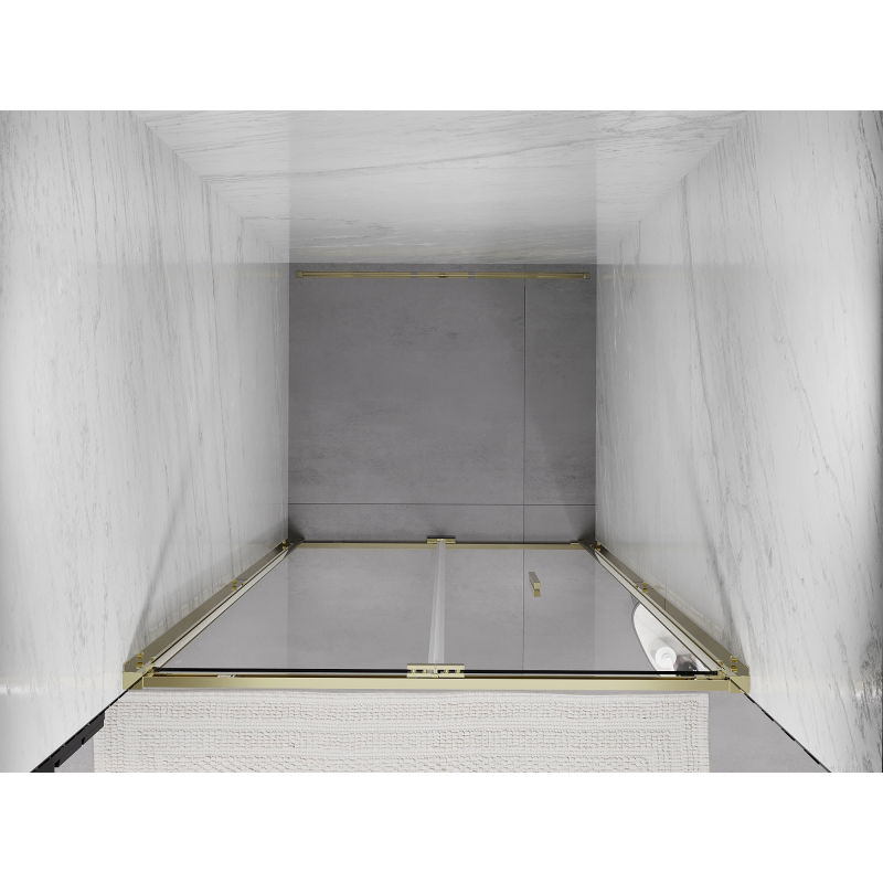 Mexen Exo ușă de duș pliabilă 95 cm, transparentă, aurie - 816-095-000-50-00