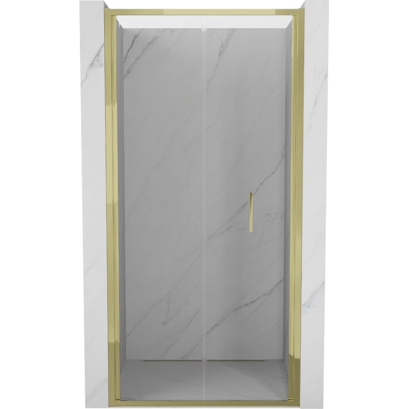 Mexen Exo ușă de duș pliabilă 95 cm, transparentă, aurie - 816-095-000-50-00