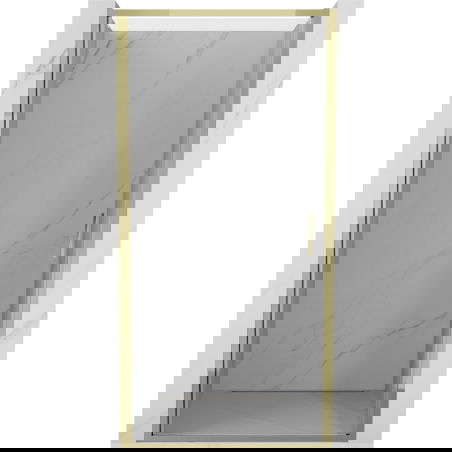 Mexen Exo uși de duș pivotante 75 cm, transparent, auriu - 817-075-000-50-00