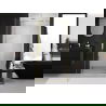 Mexen Exo uşă de duș batantă 85 cm, transparent, aurie - 817-085-000-50-00