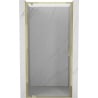 Mexen Exo uși de duș rabatabile 80 cm, transparente, aurii - 8181-080-000-50-00