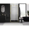 Mexen Exo-BR uși de duș batante 80 cm, transparente, aurii - 8181-080-000-50-00